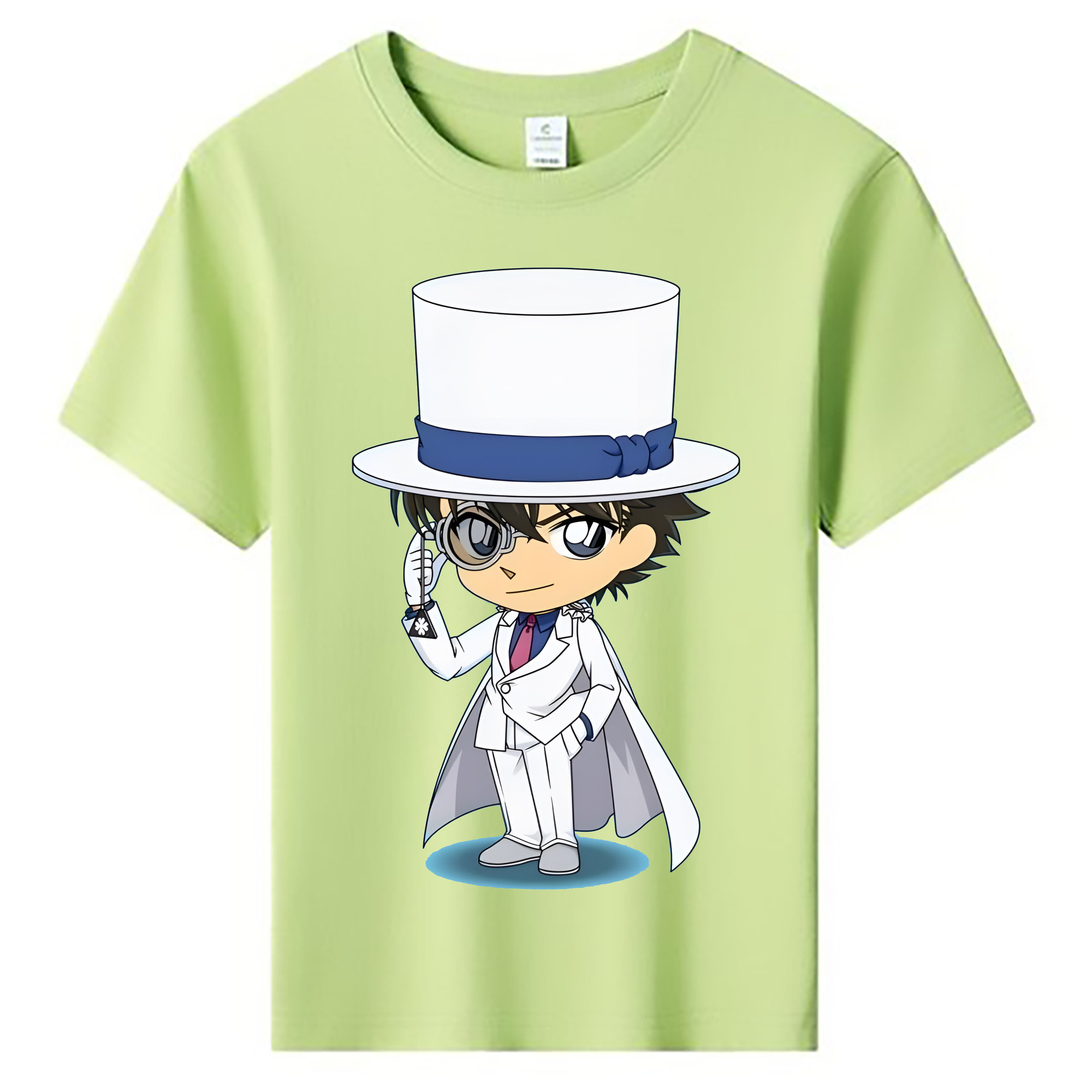 （画像用） 名探偵コナン くろば かいと Detective Conan Kuroba Kaito 綿100％キッズTシャツ（フロントプリント）